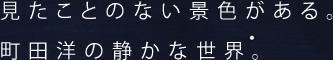 見たことのない景色がある。
町田洋の静かな世界。